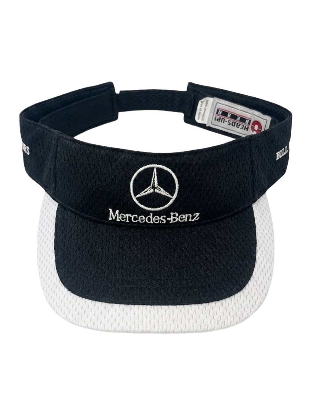 Mercedes-Benz Sun Visor Bill Ussery Motors Black White Mesh Golf Visor Hat